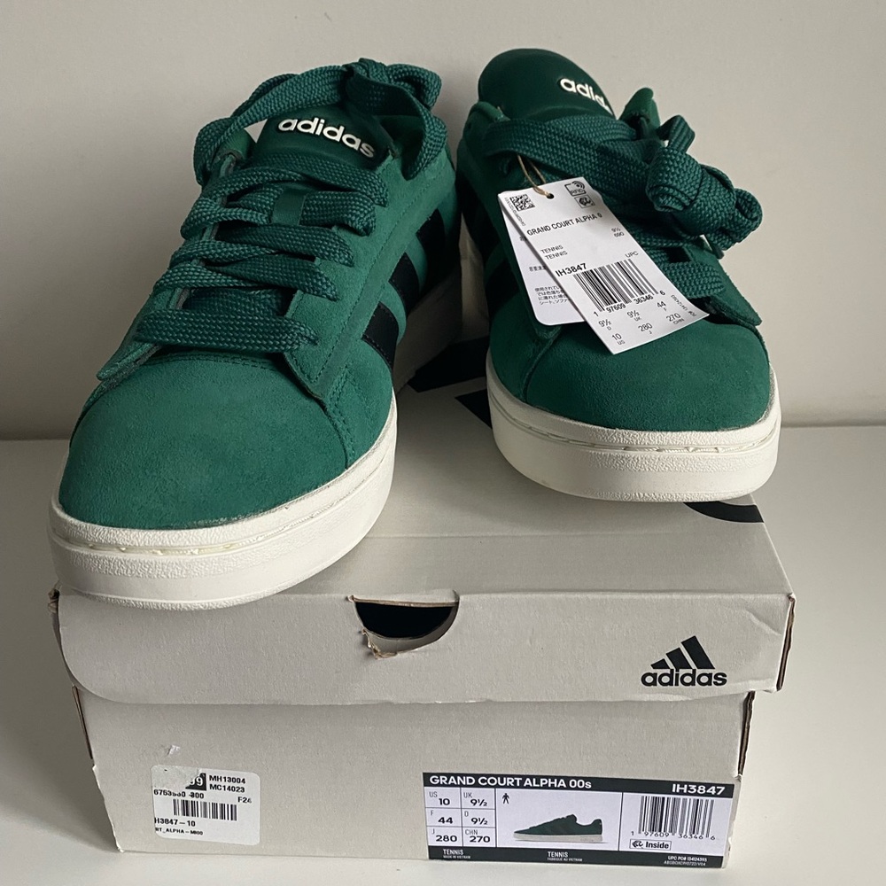 Brand New with tag- Adidas Grand Court Alpha00s -
Green and Black Athletic Shoes